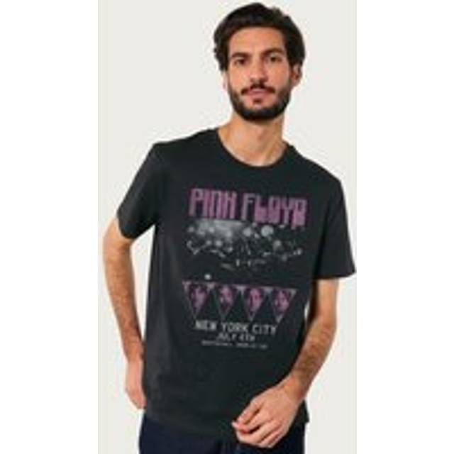 July 4th New York City Tour Pink Floyd Fathers Day T-Shirt - Black - M