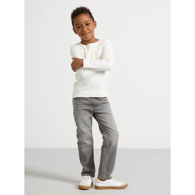 LINDEX Staffan Straight Leg Jeans I Denimtrikã¥ |Grå |110