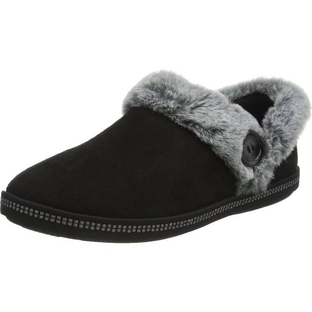 Women's Skechers Women's Cozy Campfire Fresh Toast Slipper in Black - Size: 6