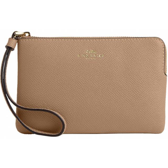 Coach gold wristlet sale