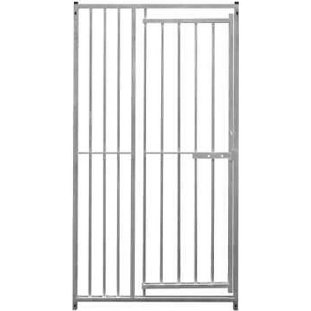 Dog Run Panels With Door Galvanised Steel Pen 8cm Spacing 1.84m x 1m