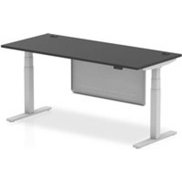 Air 1800x800 Height Adjustable Desk CP Black/Silver Modesty Panel