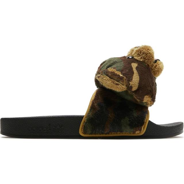 Adidas original x jeremy scott js adilette teddy core black h02882 uk 8 eu 42