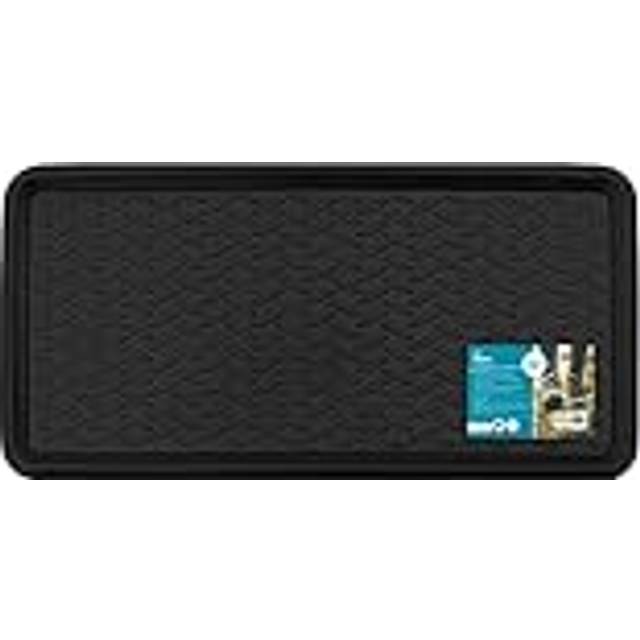 41 x 81cm Non-Slip Outdoor Door Mat - Black (41cm W X 81cm L)