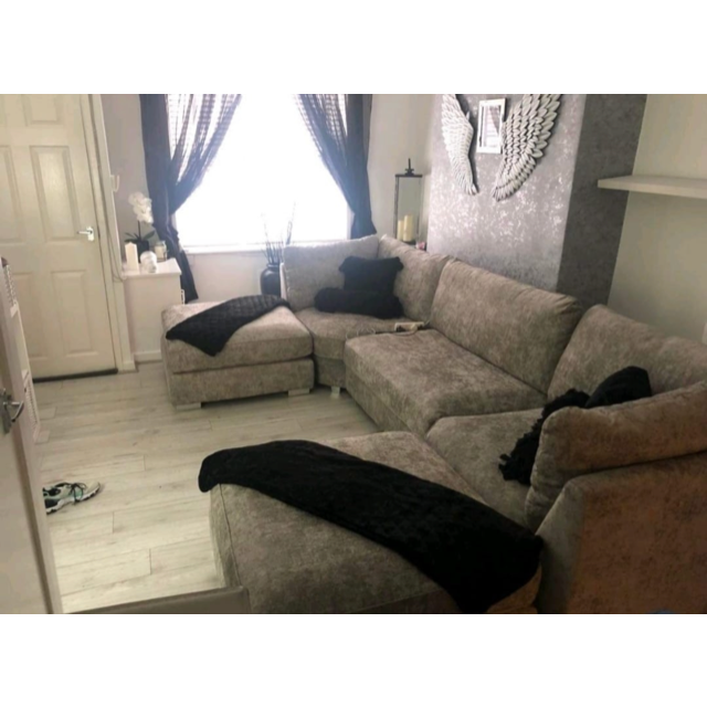 Truffle brixton u-shape corner sofa luxury chenille | all covers washable