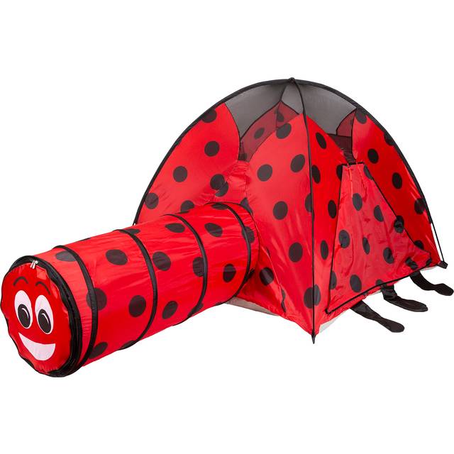 Pacific Play Tents Kids Lady Bug Dome Tent and Crawl Tunnel Combo for Indoor / Outdoor Fun