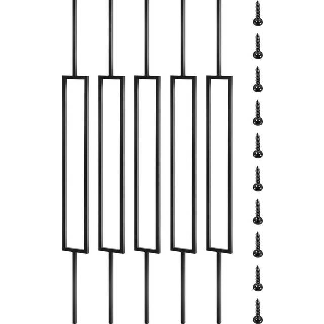 Vevor TZLGFXYC44LG89MX5V0 44 x 0.5 in. Staircase Baluster with Screws, Black