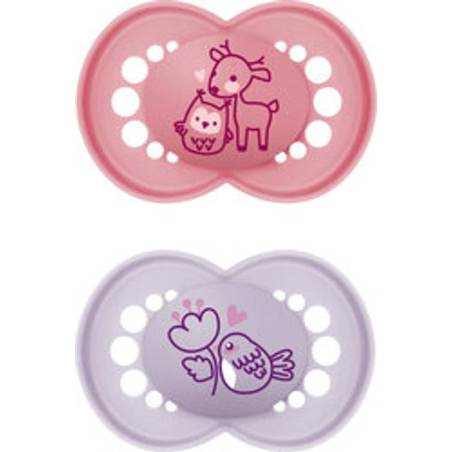 MAM Original 6-16 månader Latex Rosa 2-pack