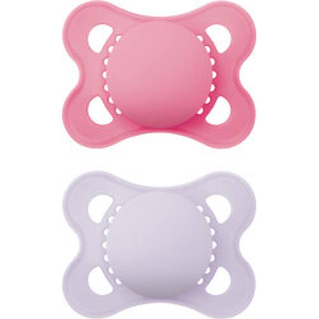 MAM Original 0-6 mån Silikon Unprinted Pink 2-pack - Multi