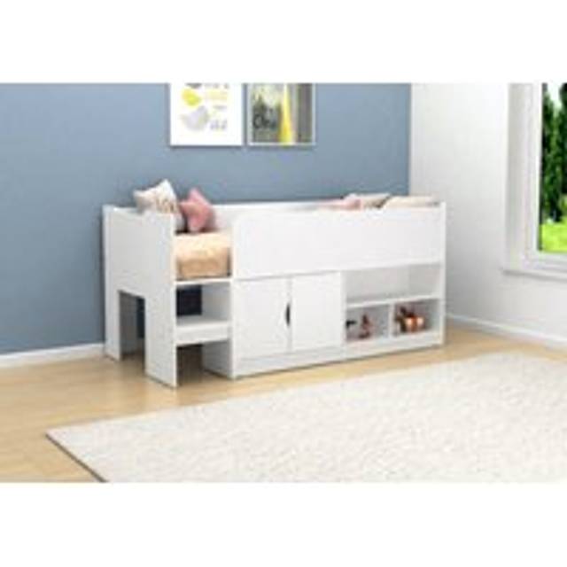 Kudl Mid Sleeper Bed - White, White