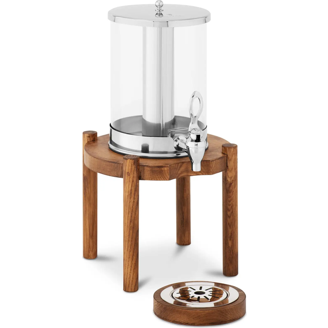 Royal Catering Juice Dispenser - 7 L - cooling system - light wood frame RCSD-1W2