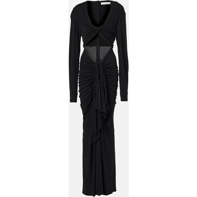 Christopher Esber Vivenda draped jersey maxi dress - black (UK 10)
