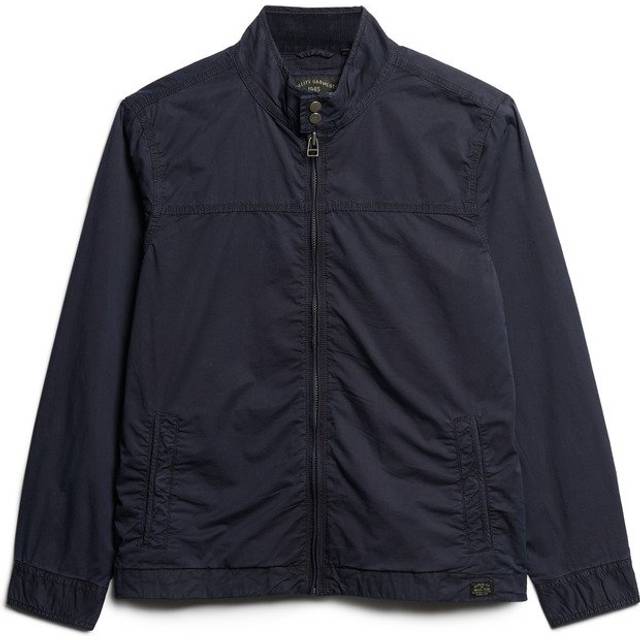 Superdry för män. M5011864A Classic Harrington Jacka marinblå (L), Casual, Bomull, Lång ärm, Marino - Marinblå (L)