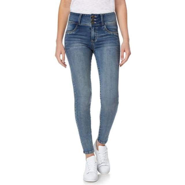 WallFlower Women's Size Juniors InstaSoft High-Rise Sassy Skinny Jeans