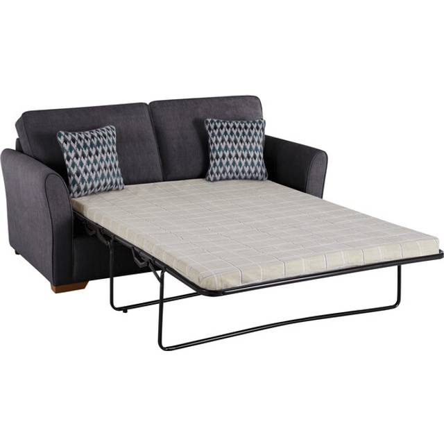 Orkney Graphite Fabric Sofas - 3 Seater Sofa Bed - Jasmine Range - Oak Furnitureland