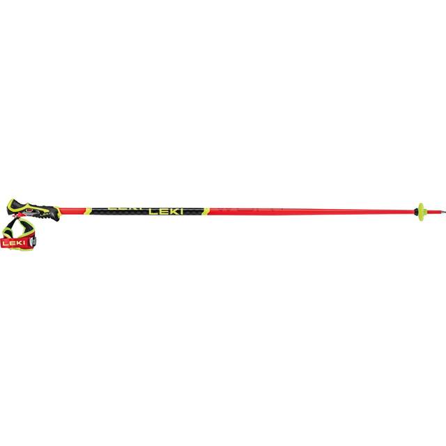 Leki WCR SL 3D - Skidstavar Bright Red / Black / Neon Yellow 115 cm