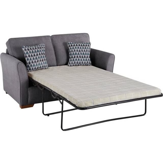 Orkney Grey Fabric Sofas - 2 Seater Sofa Bed - Jasmine Range - Oak Furnitureland