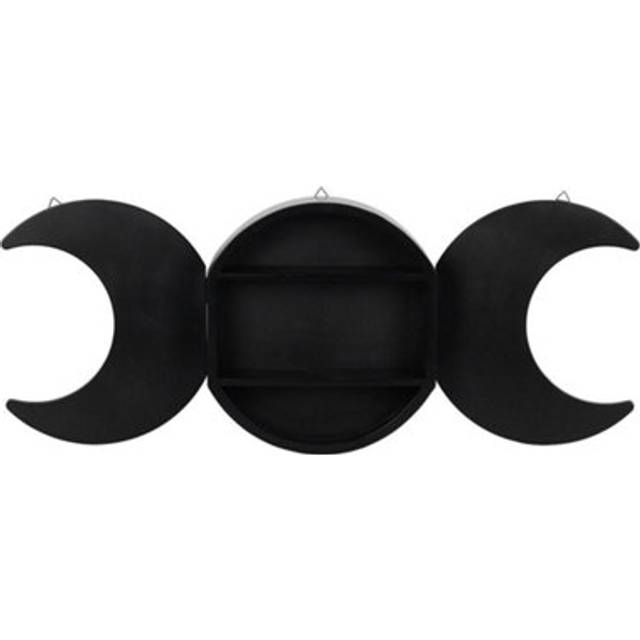 Something Different Wooden Wall Shelf - Black - one size