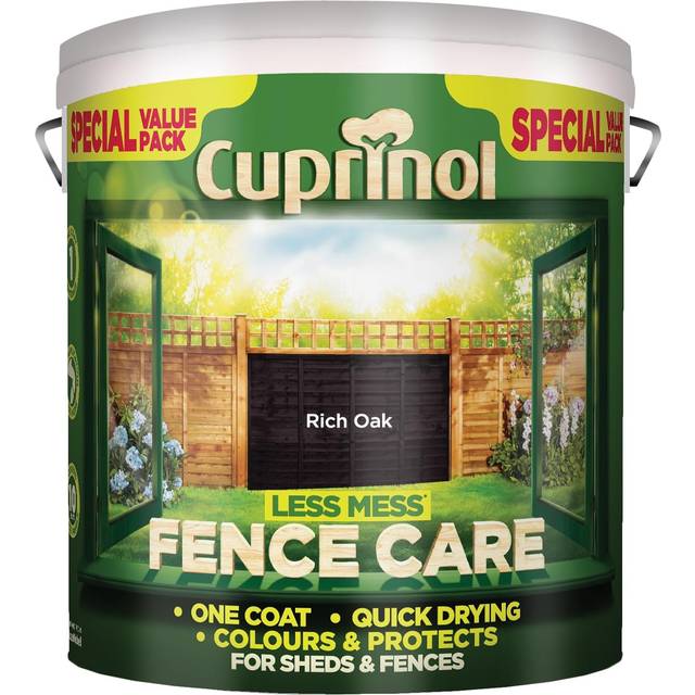 Cuprinol - Less Mess Fence Care Rich Oak 6 Litre