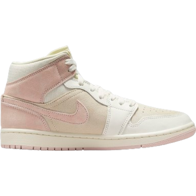 Nike Air Jordan 1 Mid Se Womens Fashion Trainers in Coconut Milk - 6.5 UK