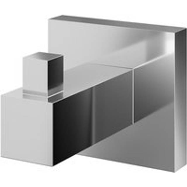 Wholesale Domestic Vector Polished Wall Mounted Robe Hook | Chrome | Metal | 50mm x 50mm x 65.3mm