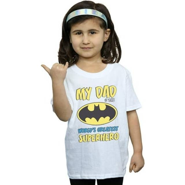 Batman World´s Greatest Superhero Cotton T-Shirt - White - 12-13 Years