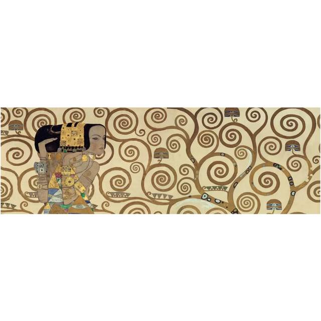 Expectation, Horizontal by Gustav Klimt - Wrapped Canvas Panoramic Graphic Art (30.48cm H x 91.44cm W x 3.81cm D)