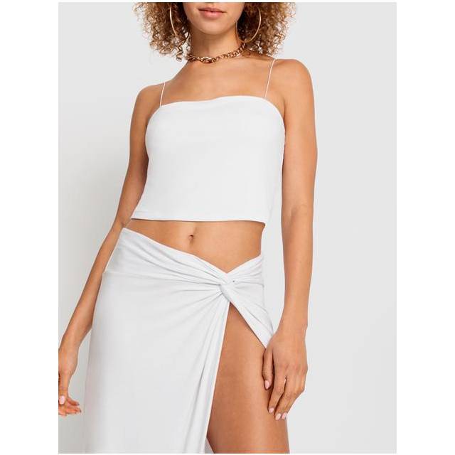 LSCN BY LASCANA Spaghetti Top & Midi Skirt - White