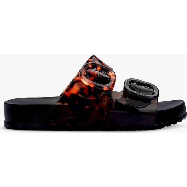 Womens Cozy Jelly Slide Sandals - Black - 8
