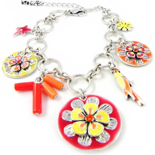 NOA [H4746] - Designer Bracelet 'Vahiné' red yellow red