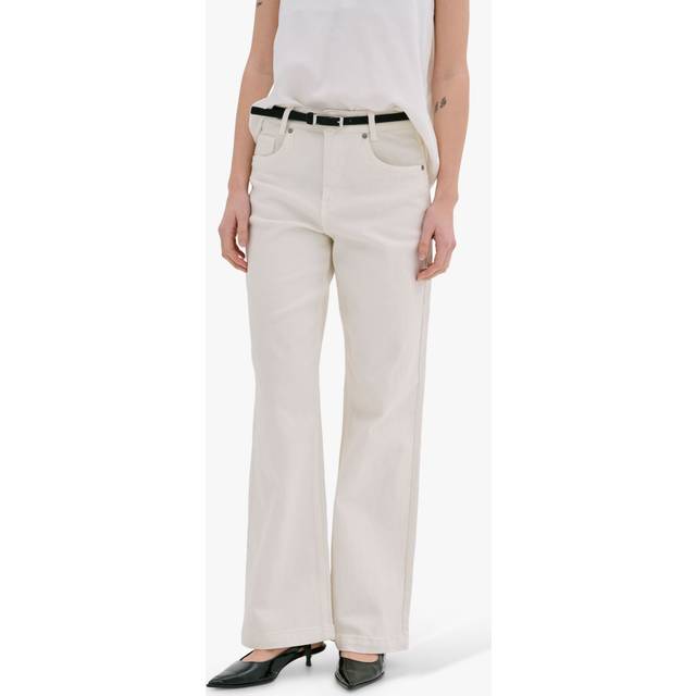 MY ESSENTIAL WARDROBE Louis High Waist Wide Leg Jeans, Champagne