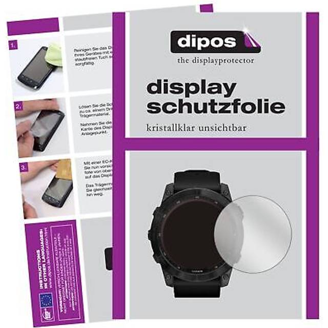 2x Screen Protector For Garmin Fenix 7 (47 Mm) Protection Crystal Clear Dipos