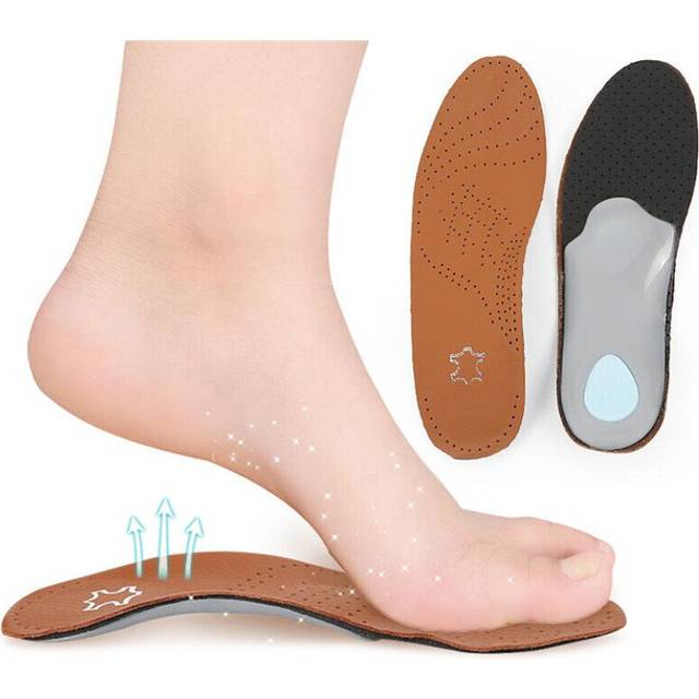 Leather Orthotics Insole For Flat Foot Arch Support Orthopedic Insoles For Men And Women Orthopedic Foot Care Insole
