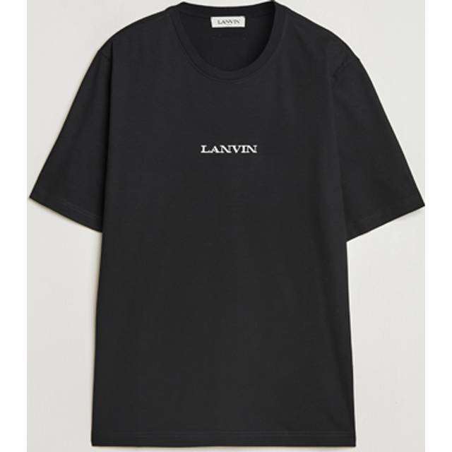 Lanvin Black 'Lanvin' Embroidered Classic T-Shirt - 10 BLACK - XS