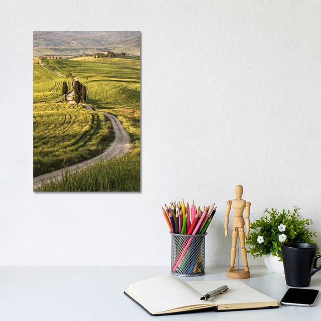 Europe, Italy, Tuscany, Val D&#39;Orcia by John Ford - Wrapped Canvas Painting (30.48cm H x 20.32cm W)