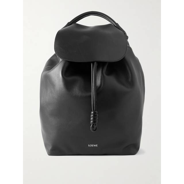 LOEWE - Flamenco Leather Backpack - Men - Black