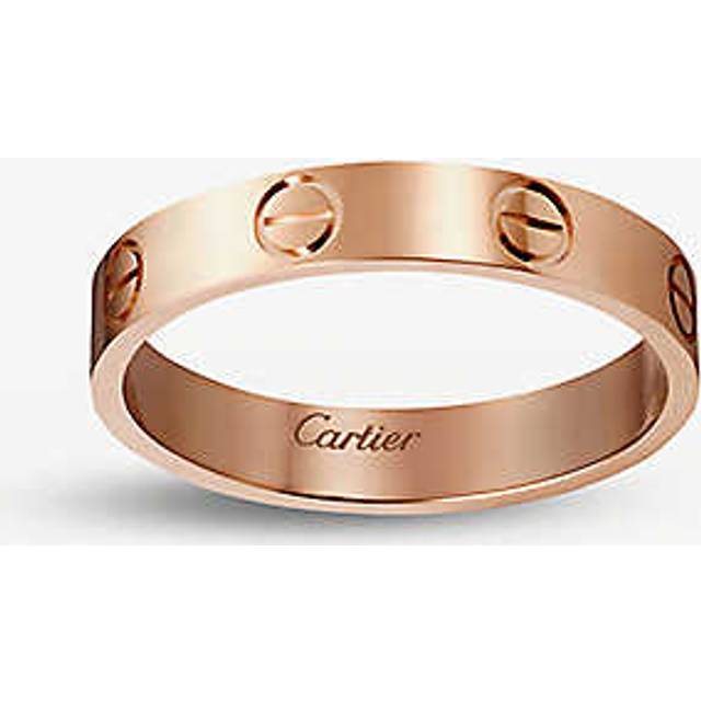Cartier Womens Rose Gold Love Small 18ct Rose-gold Wedding Band 54mm - ROSE GOLD