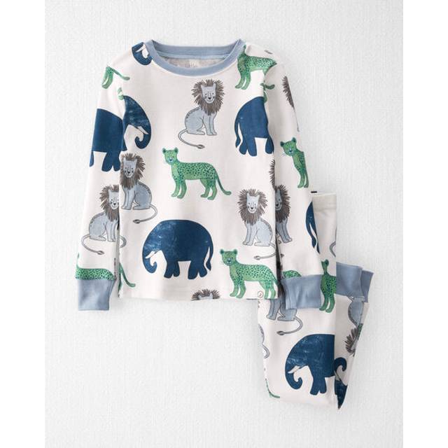 little planet by carter's Baby 2-Piece Pajamas Made with Organic Cotton  Safari