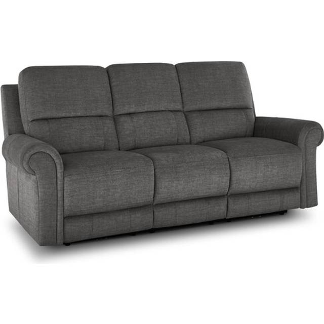 Plush Charcoal Fabric Sofas - 3 Seater Sofa - Colorado Range - Oak Furnitureland