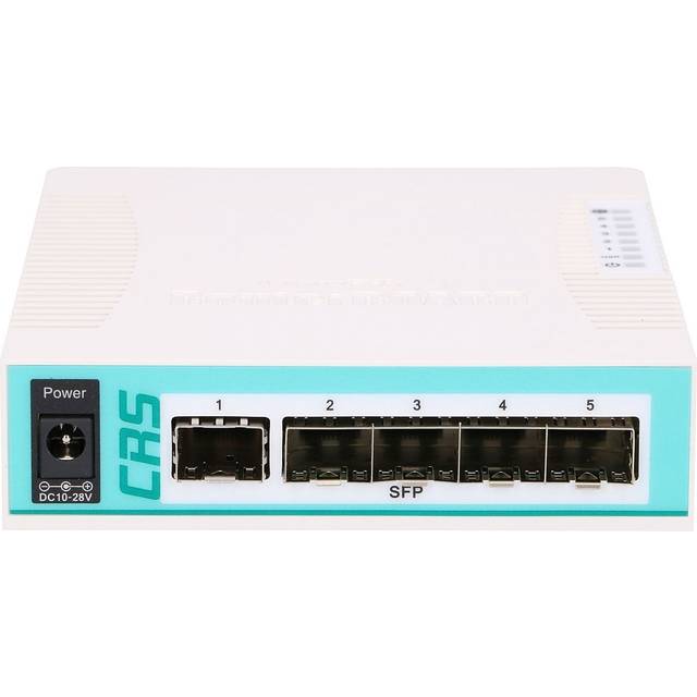 Mikrotik CRS106-1C-5S network switch Gigabit Ethernet (10/100/1000) Power over Ethernet (PoE) White (CRS106-1C-5S)