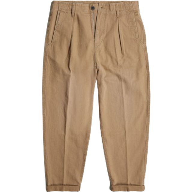 Pleated Chino Relaxed - Beige - Men