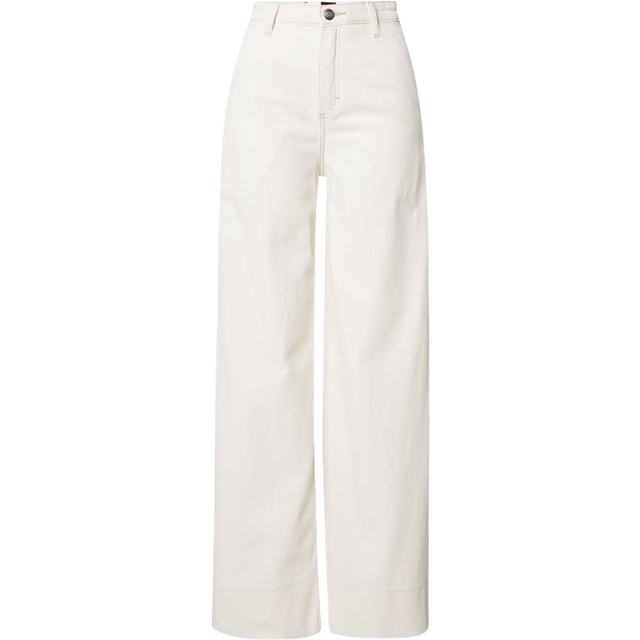 Lee – Stella – Naturvita a-linjeformade jeans med vida ben-Vit/a