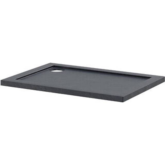 Wholesale Domestic Pearlstone Slate Rectangular Shower Tray | Slate Grey | Plastic/Stone Resin | 1000mm x 700mm x 40mm