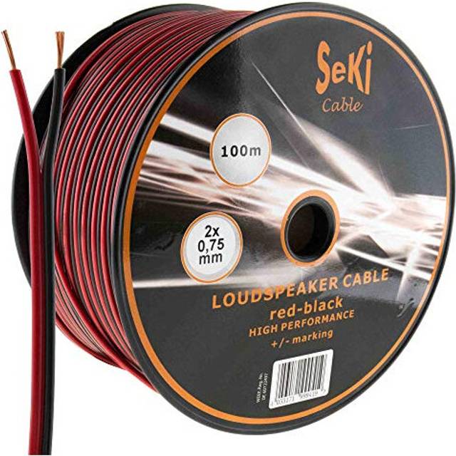 Speaker Cable 2 x 0.75 mmÂ² â 100 m â Red/Black â CCA â Audio Cable â Speaker Cable