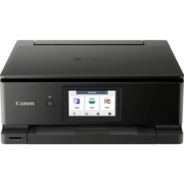 Canon PIXMA TS8750 Multifunktionsdrucker 3in1 (Tintenstrahl,Drucken, Kopieren, Scannen, A4, 10,8 cm Touch LCD, WLAN, Duplexdruck, 2 Papierzuführungen, 2 x 100 Blatt, 6 Separate Tinten) schwarz