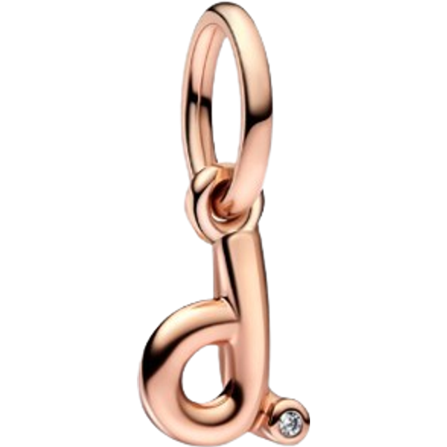 Pandora Moments 14K Rose Gold Plated Cz Dangle Charm