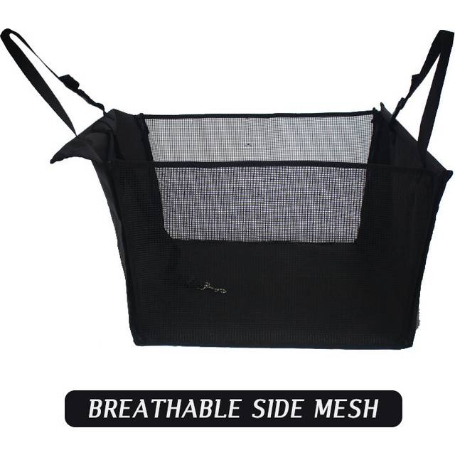 (60x35x48cm, Black Mesh) Waterproof Pet Carriers Dog Car Seat Cover Mats Hammock Cushion Carrying