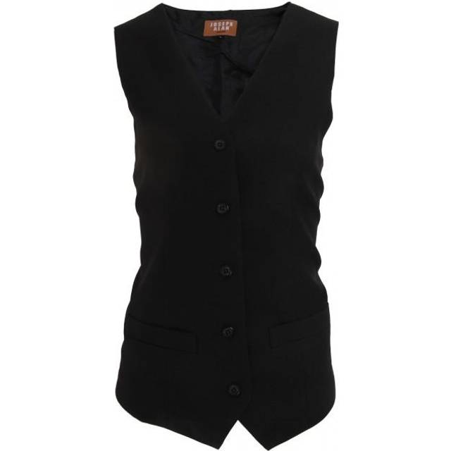 (14 UK, Black) Jospeh Alan Womens/Ladies Long Length Waistcoat