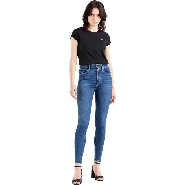 Mid Blue Mile High Super Skinny stretch Jeans (25 32)