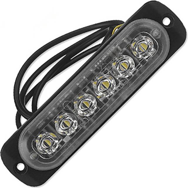 12V-24V 6LED Light Flash Emergency Car Vehicle Warning Strobe Flashing Blue